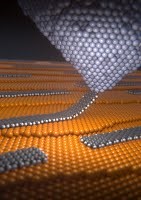 Graphene slides smoothly across gold